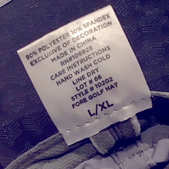 COOLIBAR  Unisex Fore Golf Hat in Steel Gray, Size L/XL - NWT - Picture 16 of 16